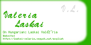 valeria laskai business card